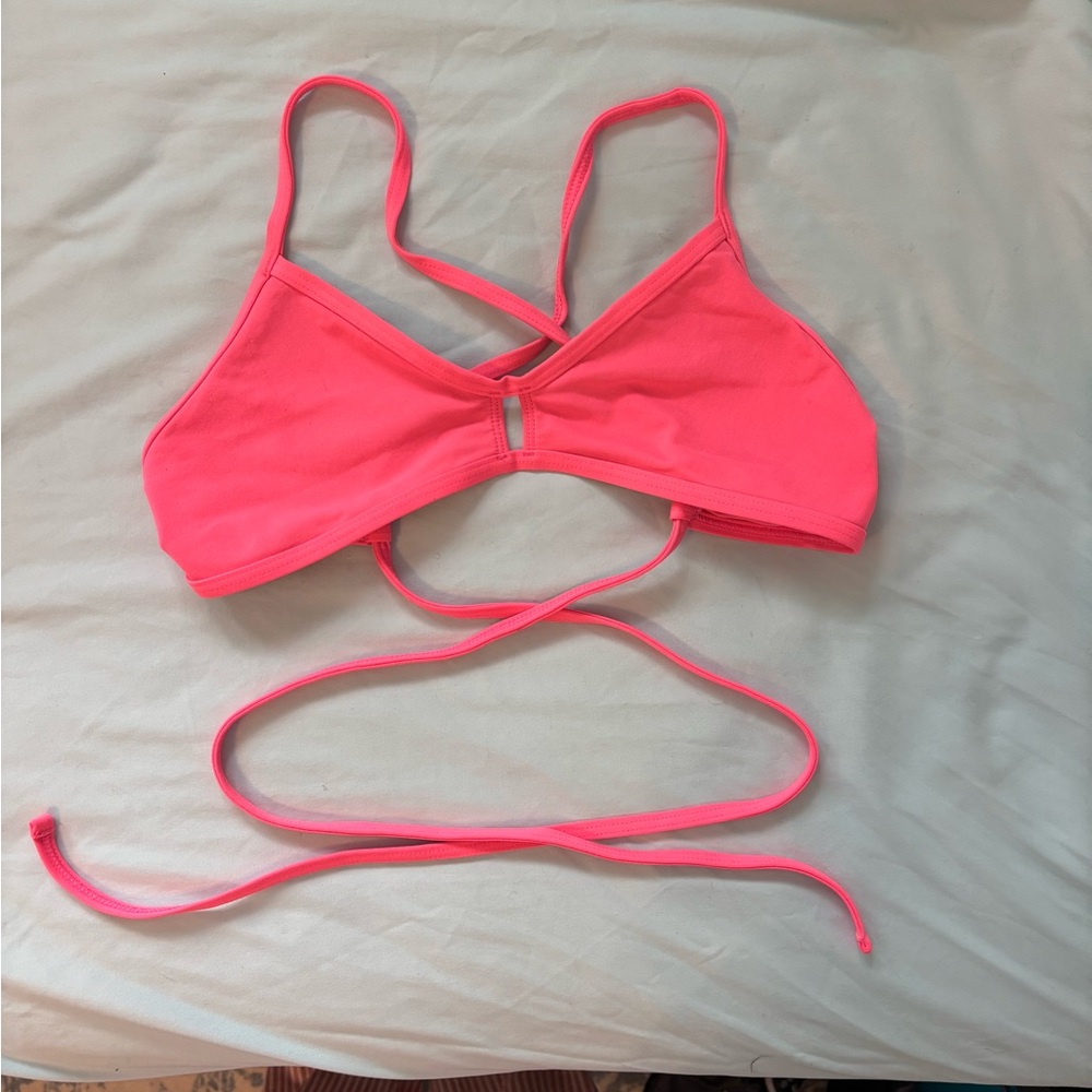 Jolyn Clothing Neon Pink Bikini Top